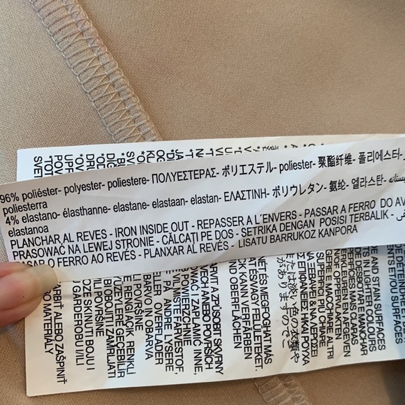 Zara Sleeveless Faux Suede Color Block Dress - Picture 16 of 16